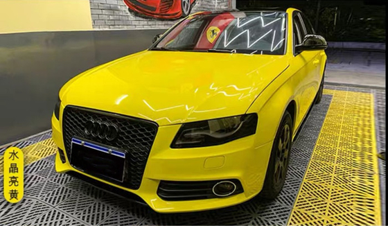 Rilascio UV scorrevole dell'aria dell'automobile di lucentezza del film metallico giallo dell'involucro anti