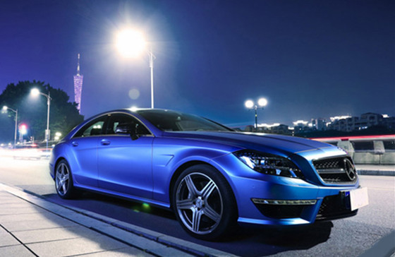 Film 4,8 a prova d'umidità MIL Thickness dell'involucro dell'automobile di Matte Metallic Deep Sea Blue