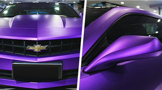Film 4,8 a prova d'umidità MIL Thickness dell'involucro dell'automobile di Matte Metallic Deep Sea Blue