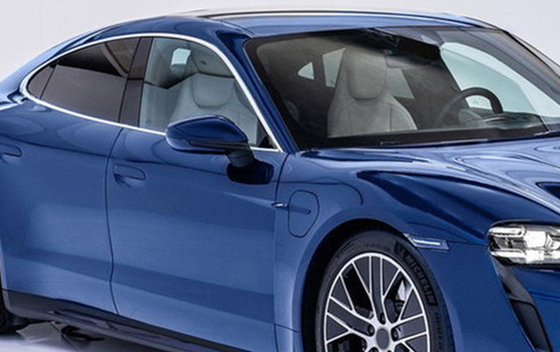 Auto blu dell'involucro del vinile dell'automobile di lucentezza della galassia libera della bolla che guarisce chiaro adesivo acrilico smontabile