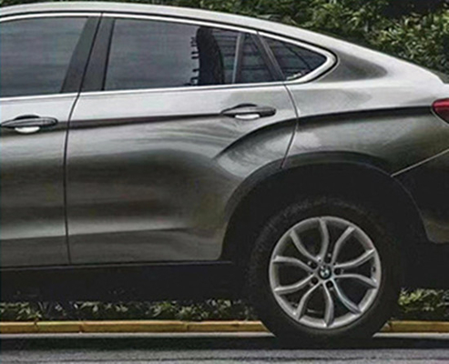 L'automobile d'argento variopinta di scintillio del laser avvolge a prova d'umidità impermeabilizza