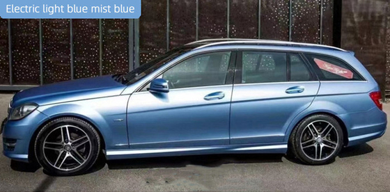 Film metallico di Teal Mist Blue Car Wrap non che sbiadisce il rilascio dell'aria