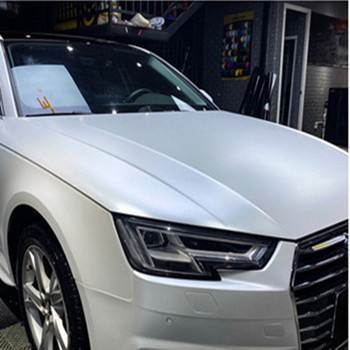 Rilascio dell'aria del film dell'involucro dell'automobile di Audi Electro Optic Metallic White scorrevole