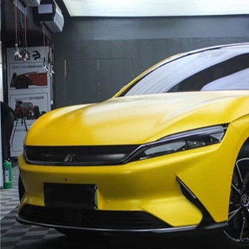 Rilascio giallo elettroluminescente Swipeable di Matte Car Wrap Film Air