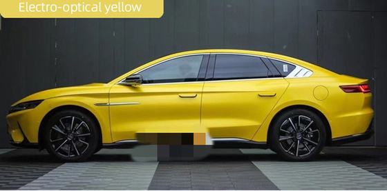 Rilascio giallo elettroluminescente Swipeable di Matte Car Wrap Film Air