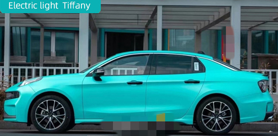 Rilascio di Matte Tiffany Car Wrap Film Air con adesivo acrilico smontabile