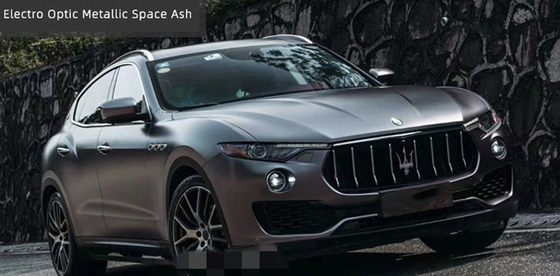 spazio metallico ottico Ash Auto Wrap Film di Swipeable del rilascio dell'aria dell'ANIMALE DOMESTICO di 140gsm Matte Car Vinyl Wrap elettro