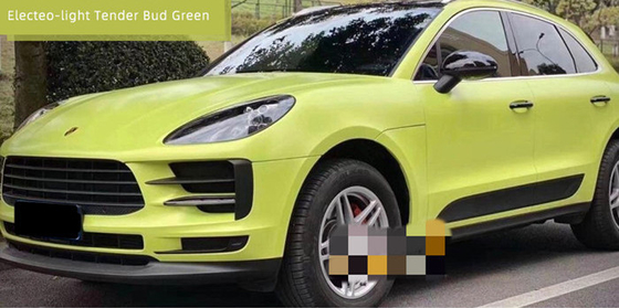Adesivo acrilico smontabile della radura di Swipeable 60µM Light Bud Green Car Vinyl Wrap dell'ANIMALE DOMESTICO