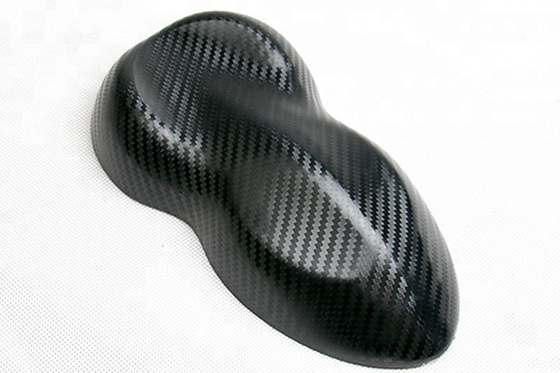 Alto effetto di lucentezza di 3D 140gsm del carbonio della fibra dell'automobile dell'involucro nero del vinile