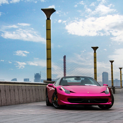 Bolla rosa a prova d'umidità di effetto dello specchio dell'involucro del vinile dell'automobile di Chrome libera