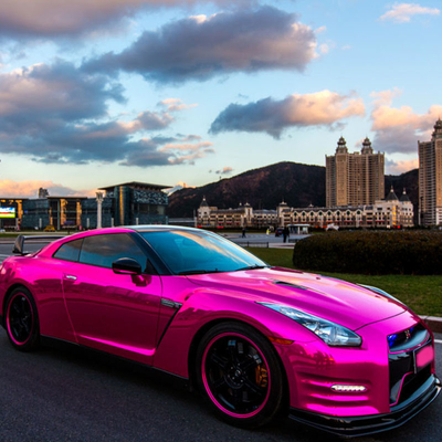 Bolla rosa a prova d'umidità di effetto dello specchio dell'involucro del vinile dell'automobile di Chrome libera