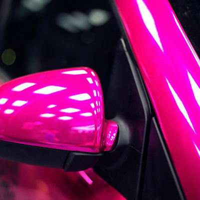 resistenza dello spruzzo di sale del film dell'involucro dell'automobile di 120µM Free Slideable Pink Chrome