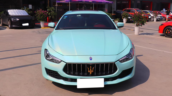 umidità sottile del film del vinile dell'automobile di Tiffany Blue Vinyl Wrap Film di lucentezza di 50in resistente