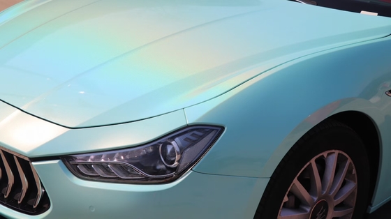 umidità sottile del film del vinile dell'automobile di Tiffany Blue Vinyl Wrap Film di lucentezza di 50in resistente