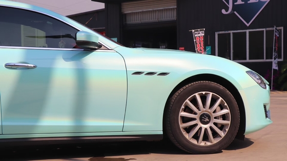 umidità sottile del film del vinile dell'automobile di Tiffany Blue Vinyl Wrap Film di lucentezza di 50in resistente