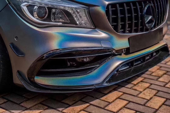Rilascio adesivo acrilico 60µM dell'aria del vinile dell'involucro dell'automobile di Matte Laser Grey Bubble Free