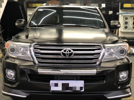 I pellami graffiano Matte Car Vinyl Wrap Roll nero metallico per i veicoli di emergenza