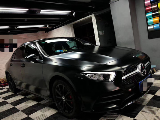I pellami liberi della bolla nera di Matte Car Vinyl Wrap Removable graffiano metallico