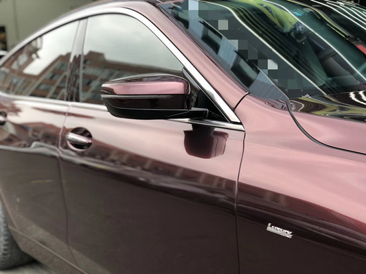 Colore adesivo acrilico smontabile di Rosa del nero di Matte Car Vinyl Wrap Metallic
