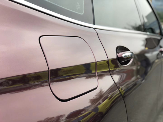 Colore adesivo acrilico smontabile di Rosa del nero di Matte Car Vinyl Wrap Metallic