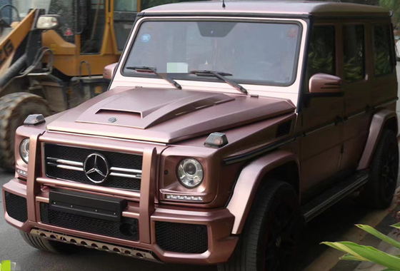 Bolla resistente UV Rose Gold Matte Car Wrap metallica libera dell'involucro del vinile del camion