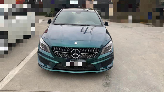 Involucro resistente 140gsm dell'automobile di lucentezza del vinile del graffio verde scuro reale automobilistico dell'involucro