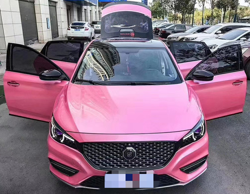 Bolla Swipeable libero di Barbie Metallic Pink Car Wrap della polvere del rossetto