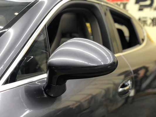 Alta lucentezza Gray Vinyl Wrap Wrinkles Elimination scuro 140gsm dell'automobile