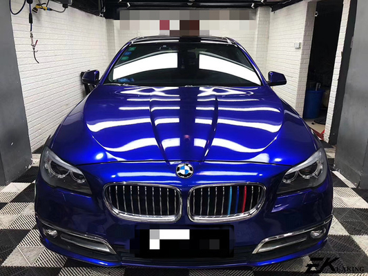 Rilascio blu Swipeable dell'aria dell'involucro del vinile dell'automobile di lucentezza di abbagliamento per la pubblicità del veicolo