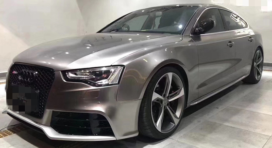 Involucro sottile metallico del vinile dell'automobile di lucentezza di Ash Gray di battaglia a prova d'umidità