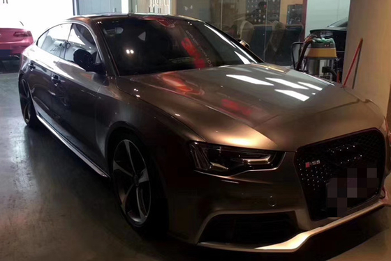 Involucro sottile metallico del vinile dell'automobile di lucentezza di Ash Gray di battaglia a prova d'umidità