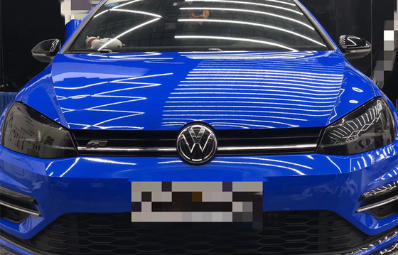 Vinile dell'involucro di Sapphire Blue High Gloss Car smontabile per la pubblicità del veicolo