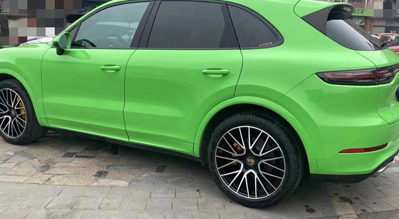 L'involucro libero calandrato polimerico del vinile della bolla di aria ultra lucida l'involucro verde dell'automobile