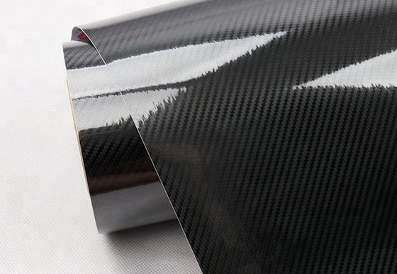 Involucro nero adesivo della fibra del carbonio di lucentezza dell'involucro 5D del vinile dell'automobile della fibra del carbonio alto