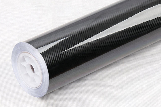 Involucro nero adesivo della fibra del carbonio di lucentezza dell'involucro 5D del vinile dell'automobile della fibra del carbonio alto