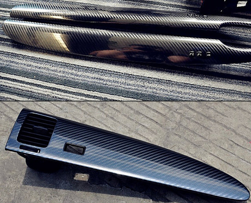 Involucro nero adesivo della fibra del carbonio di lucentezza dell'involucro 5D del vinile dell'automobile della fibra del carbonio alto