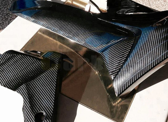 Rilascio nero esteriore interno dell'aria del rotolo dell'involucro del vinile dell'automobile della fibra del carbonio 6D