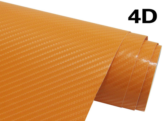 involucro libero del vinile della bolla di aria dell'involucro del vinile della fibra del carbonio 4D di 60µM per la pubblicità del veicolo