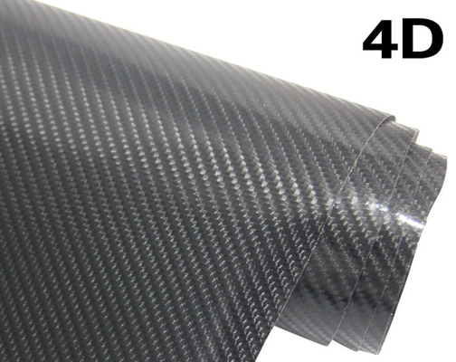 involucro libero del vinile della bolla di aria dell'involucro del vinile della fibra del carbonio 4D di 60µM per la pubblicità del veicolo