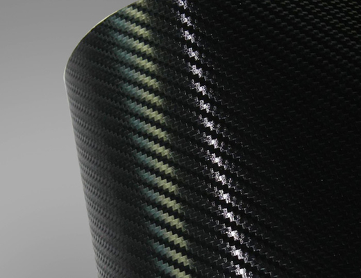3D ha colorato scorrevole libero della bolla del film dell'involucro del vinile della fibra del carbonio