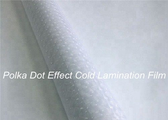 Abrasione di laminazione adesiva del rotolo di film di Dot Effect Cold Clear Self di Polka resistente