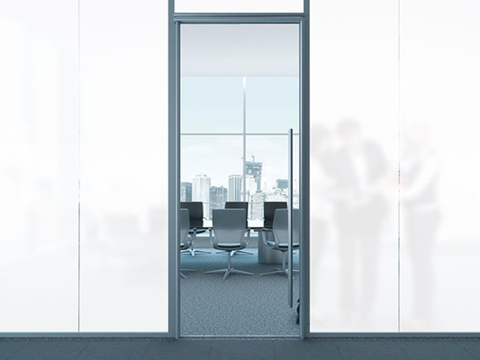 Film di vetro decorativo bianco della finestra di Matte Frosted 0.8mm per segretezza