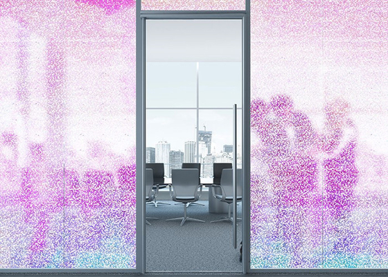 Film decorativo Dots Pattern dicroico di vetro di finestra dello schermo di segretezza 1.22Mx50M