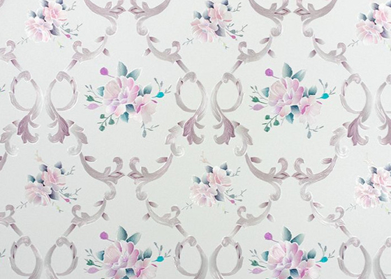 Film impermeabile della finestra del PVC del film di Gardenia Textured Stained Glass Window