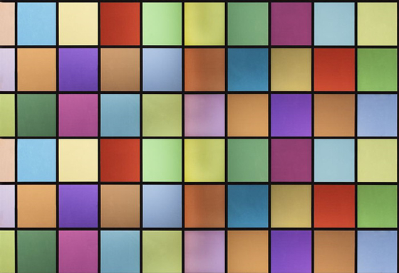 Il film decorativo di vetro di finestra di Sunproof ha colorato il modello dei quadrati