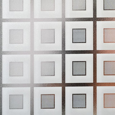 L'elettricità statica del film di vetro di finestra di due Tone Sparkle Privacy Removable Decorative aderisce