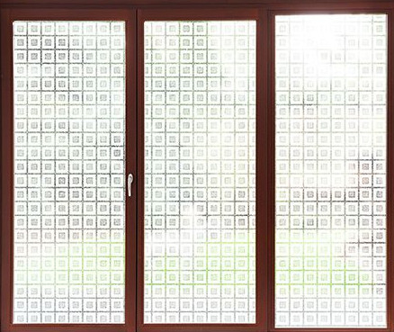 L'elettricità statica del film di vetro di finestra di due Tone Sparkle Privacy Removable Decorative aderisce
