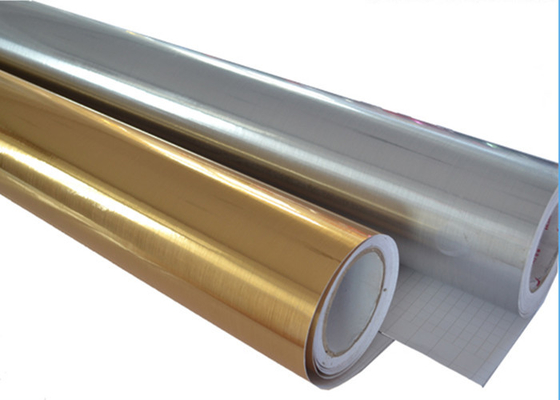 Il PVC ha spazzolato il film d'argento dorato del vinile di taglio di colore per la decorazione della finestra