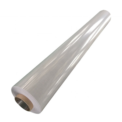 Rivestimento riflettente bianco di rivestimento prismatico ad alta intensità acrilico del segnale stradale del PVC