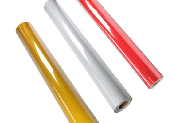 Perla di vetro del PVC che stampa il film di rivestimento riflettente del grado per il segnale stradale
